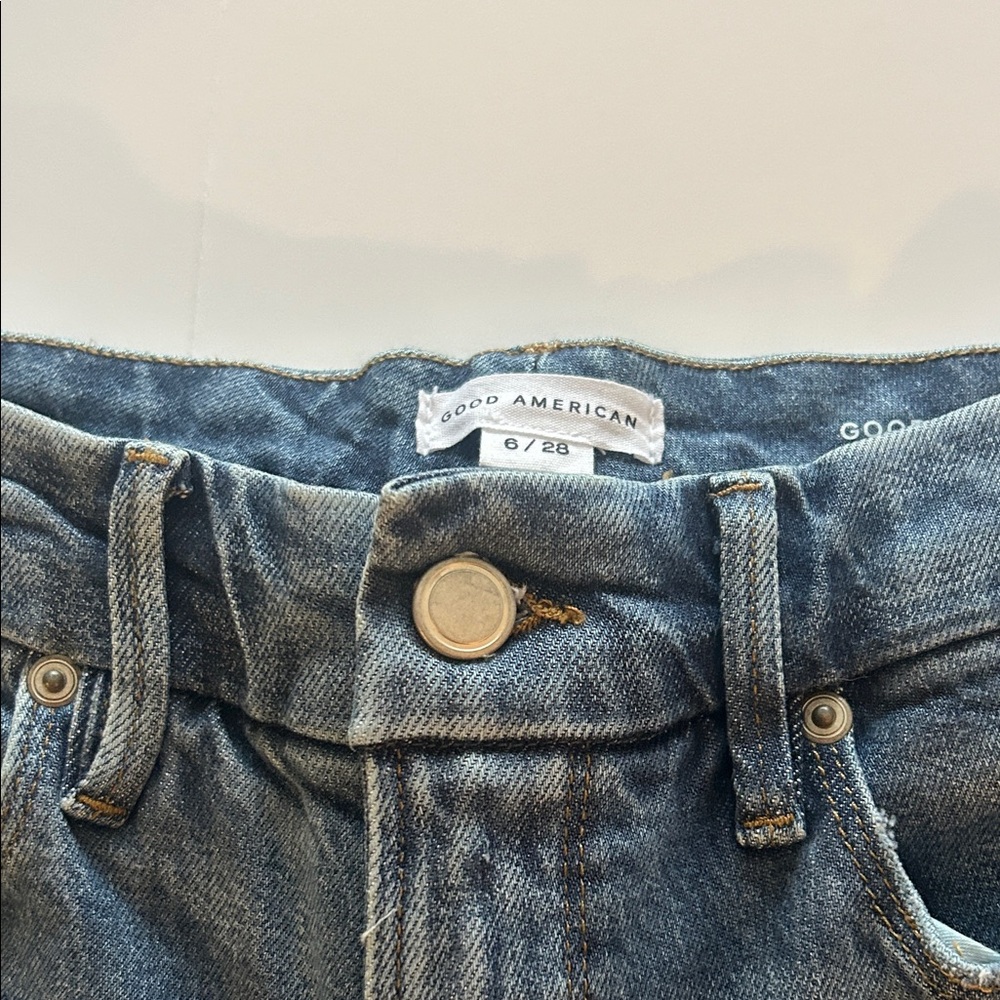 Good American Classic Blue Boot Cut Jeans